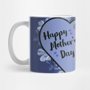 Happy Mother's Day Heart with Lavender Flowers Mug